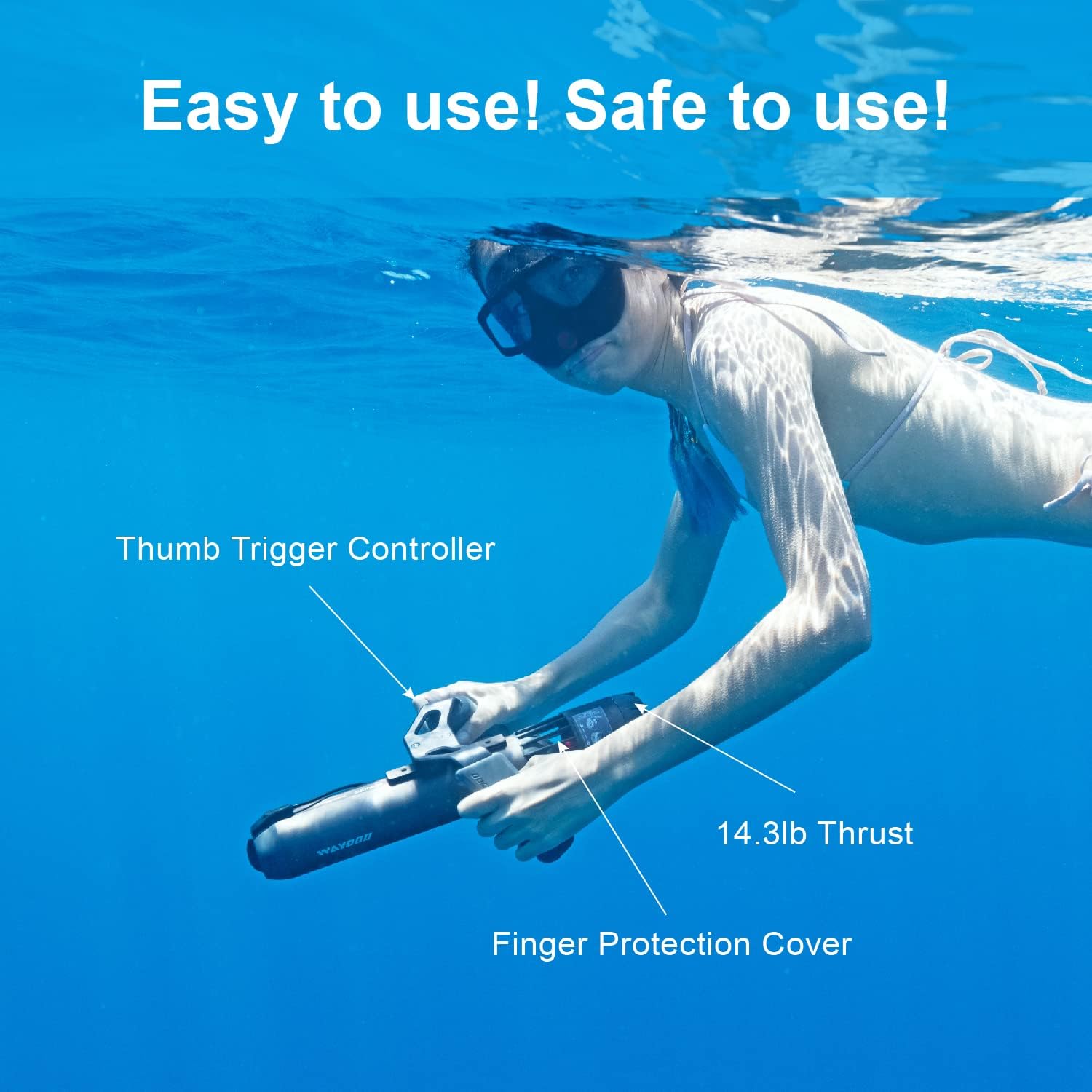 Waydoo Subnado Underwater Scooter Black and Red Special Version - Image 5