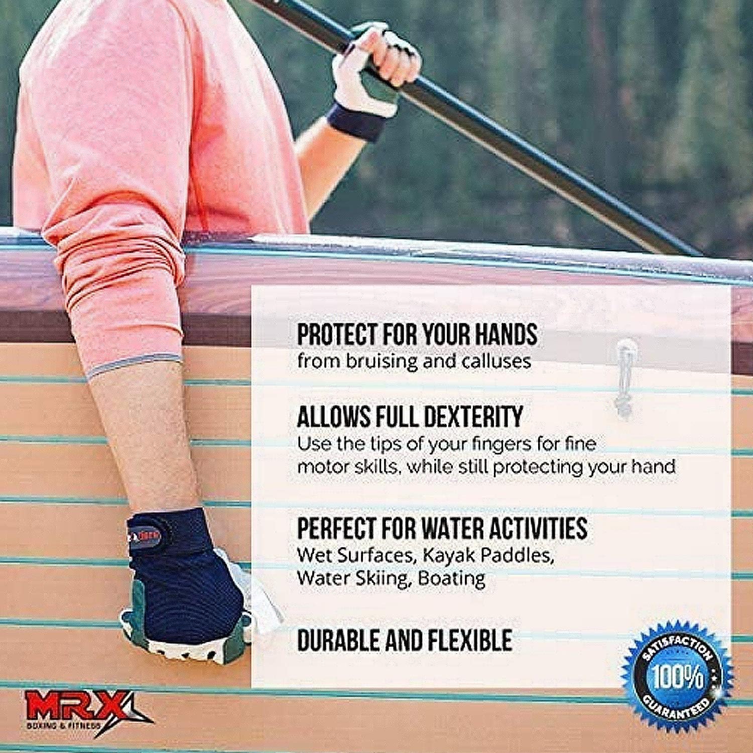 MRX Sailing Gloves for Men & Women 3/4 Finger Grip Great for Sailing, Yachting, Paddling, Kayaking, Fishing, Dinghying Water Sports - Image 7