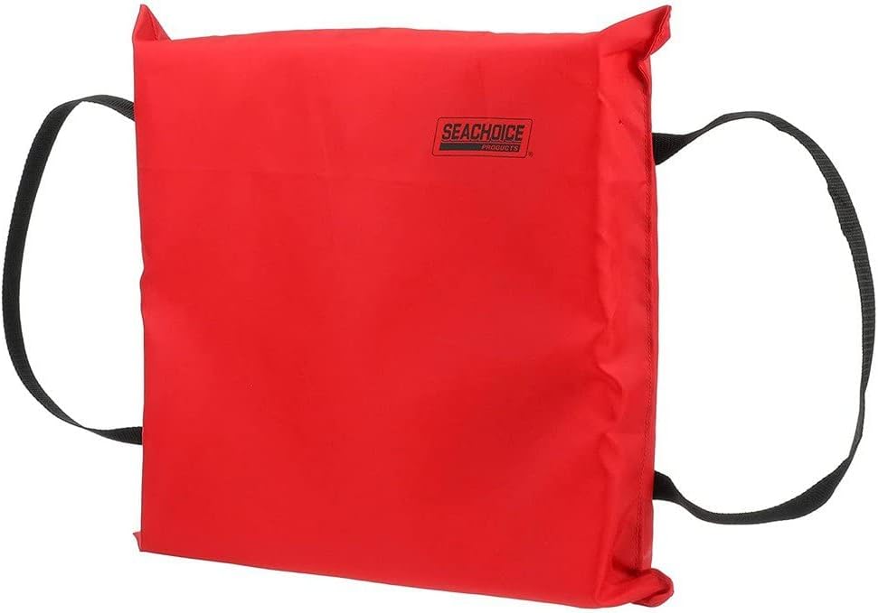 Seachoice Emergency Marine Foam Flotation Cushion, Square, 15 in. X 15 in, Red - Image 3