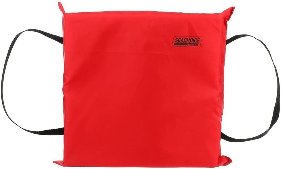 Seachoice Emergency Marine Foam Flotation Cushion, Square, 15 in. X 15 in, Red - Image 2
