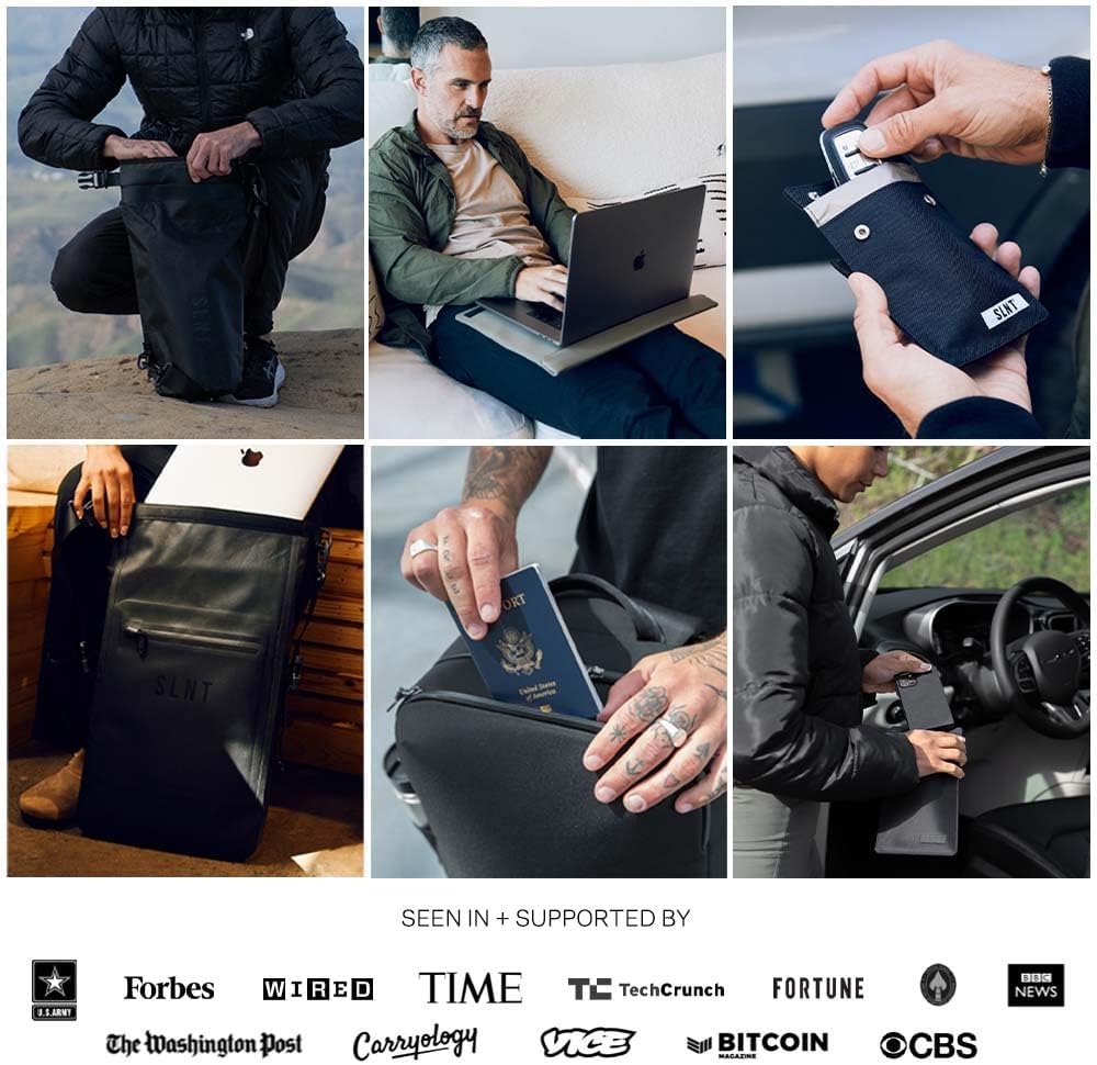 Silent Pocket SLNT Utility Faraday Bag for Solar Panels and Large Electronic Devices Water Resistant Nylon, Multishield Blocks Wireless Signals - Protects from Hacking, Spying - Image 6