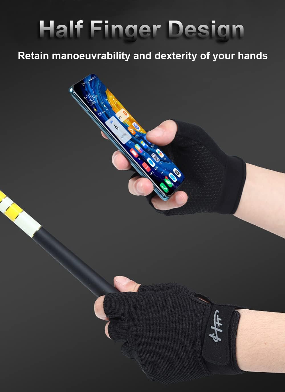 Fingerless Gloves - Multipurpose Water & Sports Gloves for Fishing, Sailing, Rowing, Kayaking & More - Men & Women - Image 3
