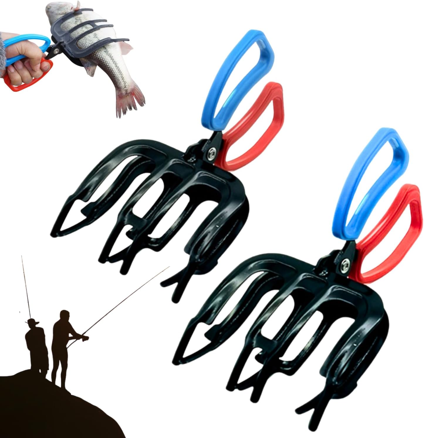 3 Claw Fish Gripper, Metal Fishing Pliers Gripper Catch Fish Control Clamp, Must Have Fishing Pliers Control Tool Fishing Accessories for Most Freshwater Fish Grip Tackle Holder