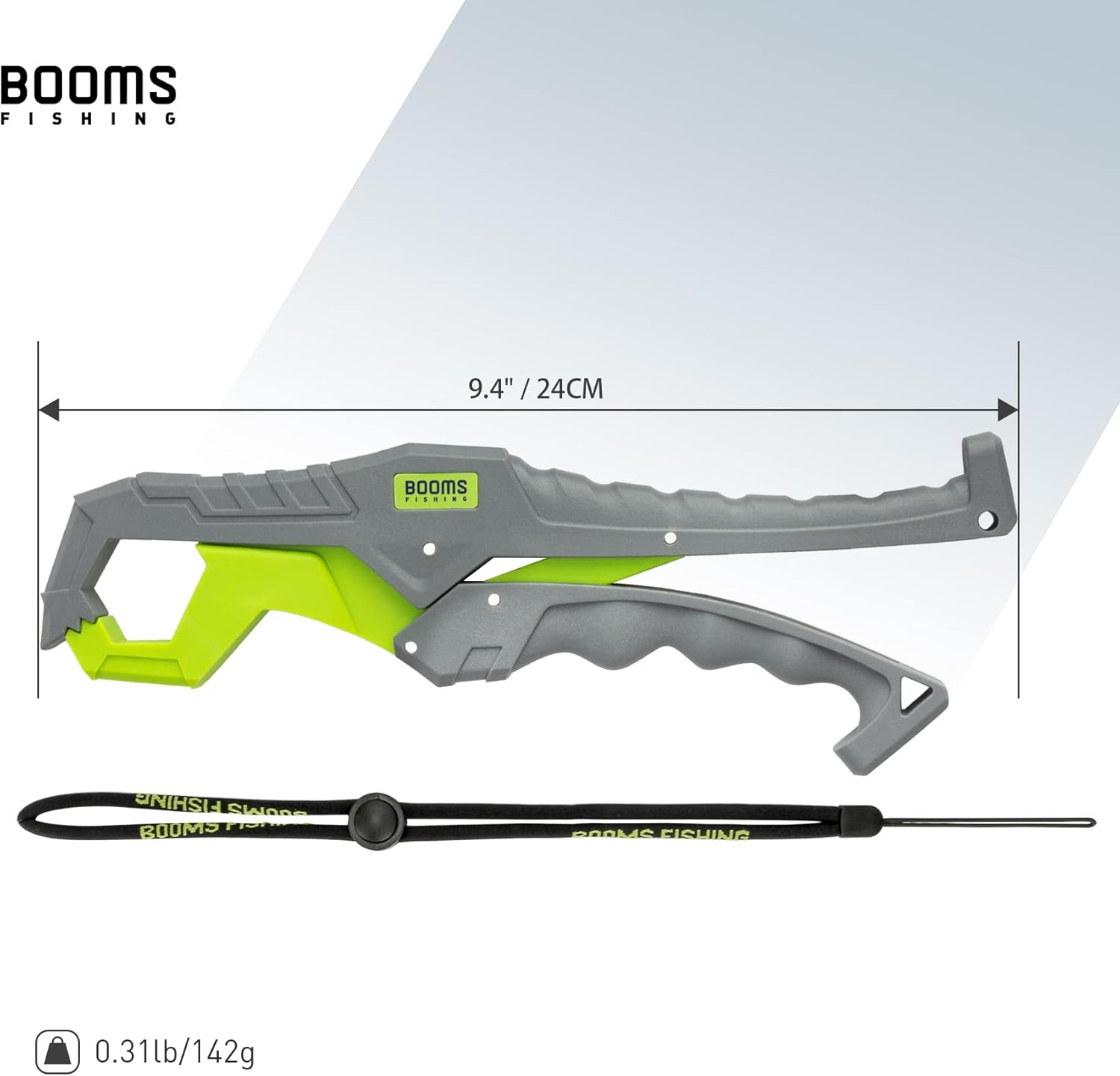 Booms Fishing G05 Lip Gripper Saltwater, 9.4" Plastic Catfish Grippers Pliers, Grabber Tool With Lanyard, Grips for Kayak Fishing Accessories, Great Holder for Caught Fish - Image 7