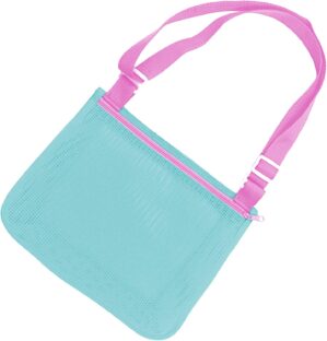 UTTPLL Colorful Mesh Beach Bag Adju...