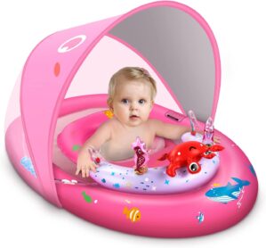 LAYCOL Baby Pool Float with UPF50+ ...