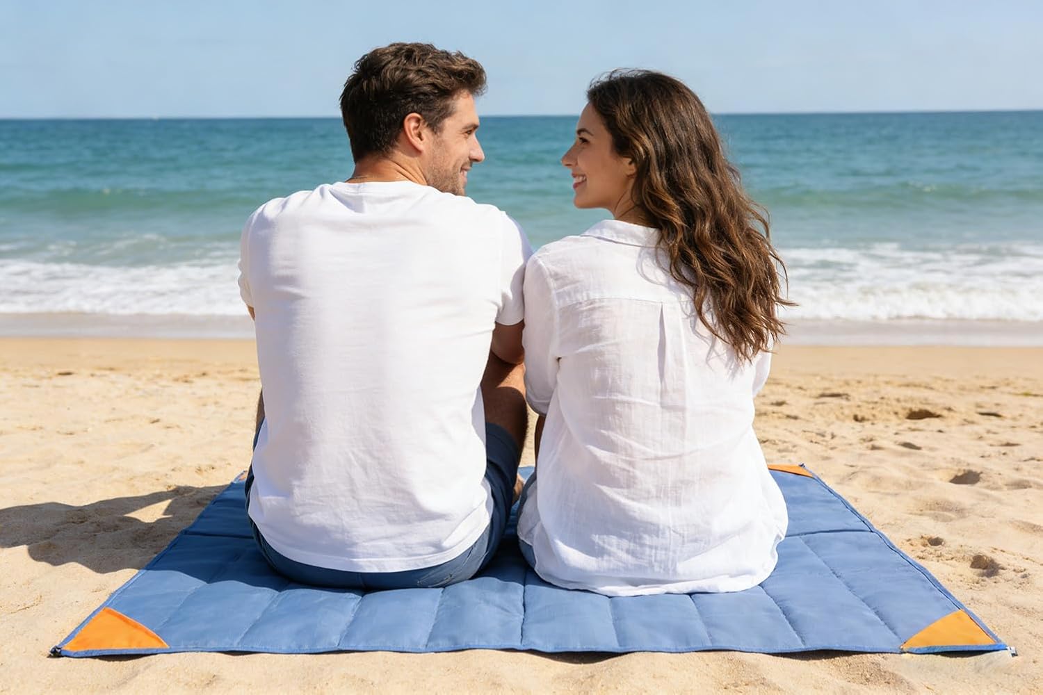 Orga'Neat Pocket Picnic Blanket, Sandproof Lightweight Pocket Camping Tarp, 55″x 60″ Foldable & Fits into Small Bag, Water Resistant Washable Quick Dry Compact Beach Mat for Outdoor Recreation - Image 6