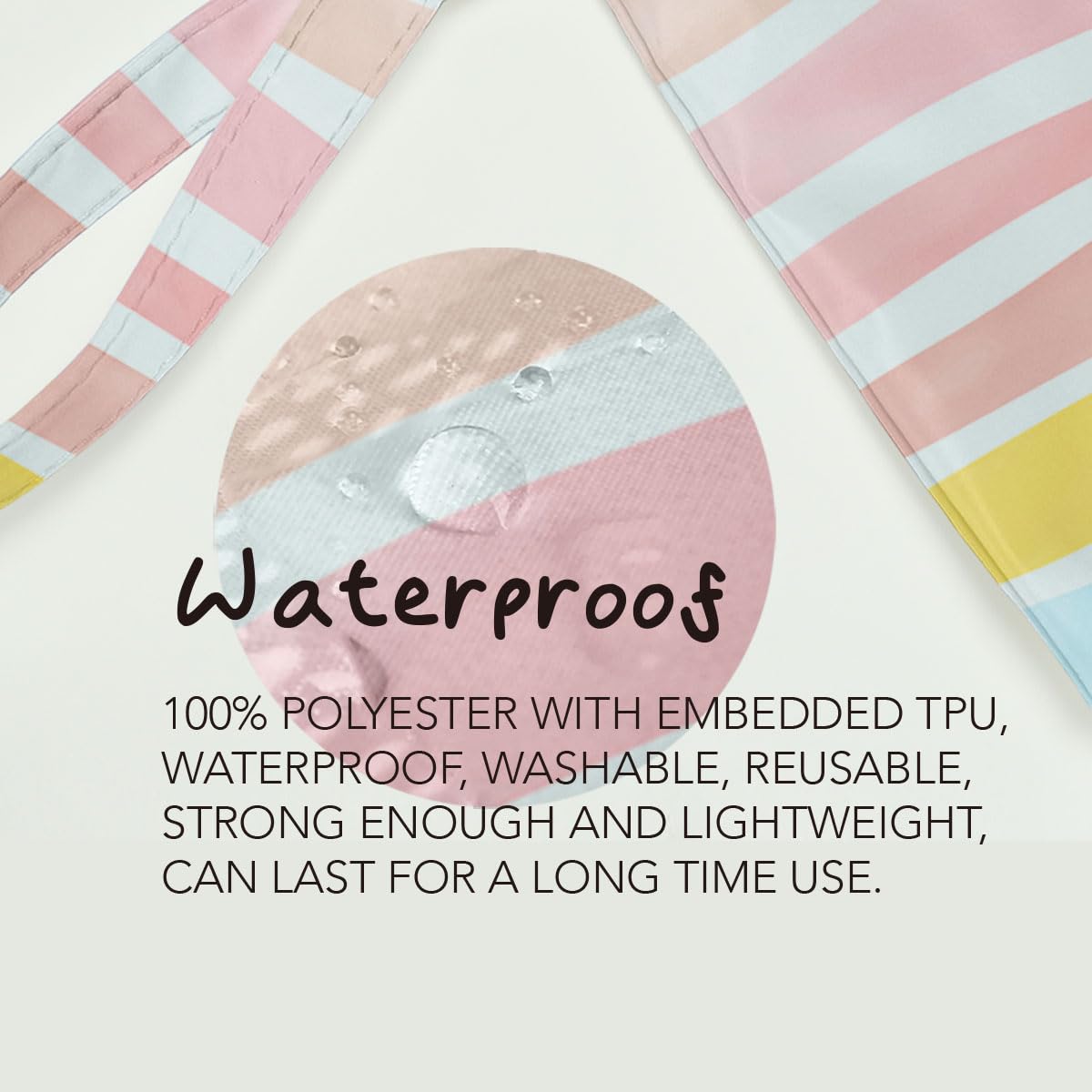 Fokongna Wet Dry Bag, Wet Bag for Swimsuit Travel Beach Bag, Diaper Bag Toiletry Bag Waterproof Large Makeup Bag, Zipper Pouch for Women Girls Sister Friends Wet Bag Starfish Sea Beach rainbow Gifts - Image 5
