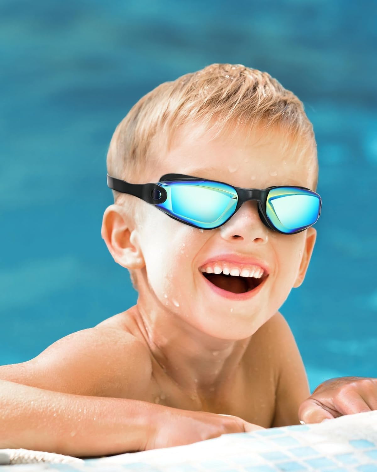 Aegend Swim Goggles for Kids Youth 3-14 Anti-Fog Anti-UV Comfort Fit Goggles for Swimming - Image 7