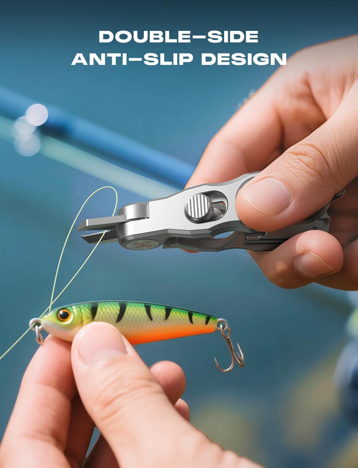 HOOK-EZE Fishing Line Cutter, Fly Fishing Nippers with Retractors and Knot Tying Tool Accessories, Stainless Steel Braided Line Scissors Clippers for Mono and Fluoro Lines - Image 6