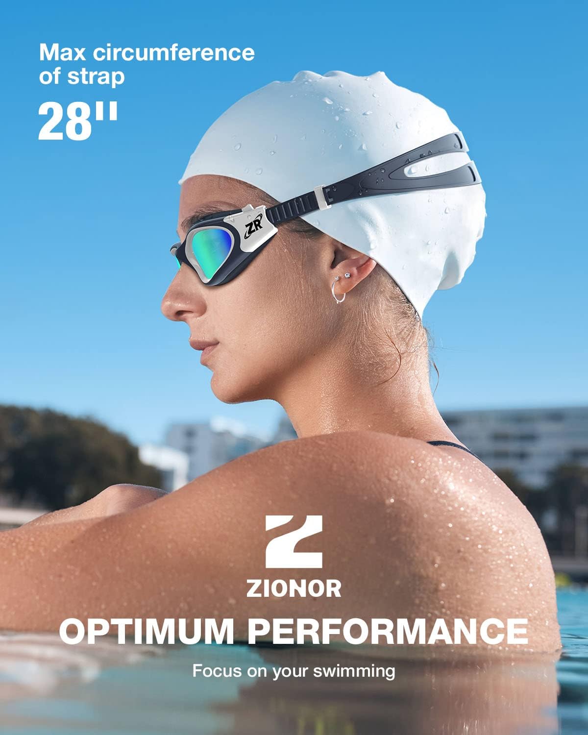 ZIONOR Swim Goggles, Upgraded G1 Polarized Swimming Goggles Anti-Fog for Adult Men Women - Image 7