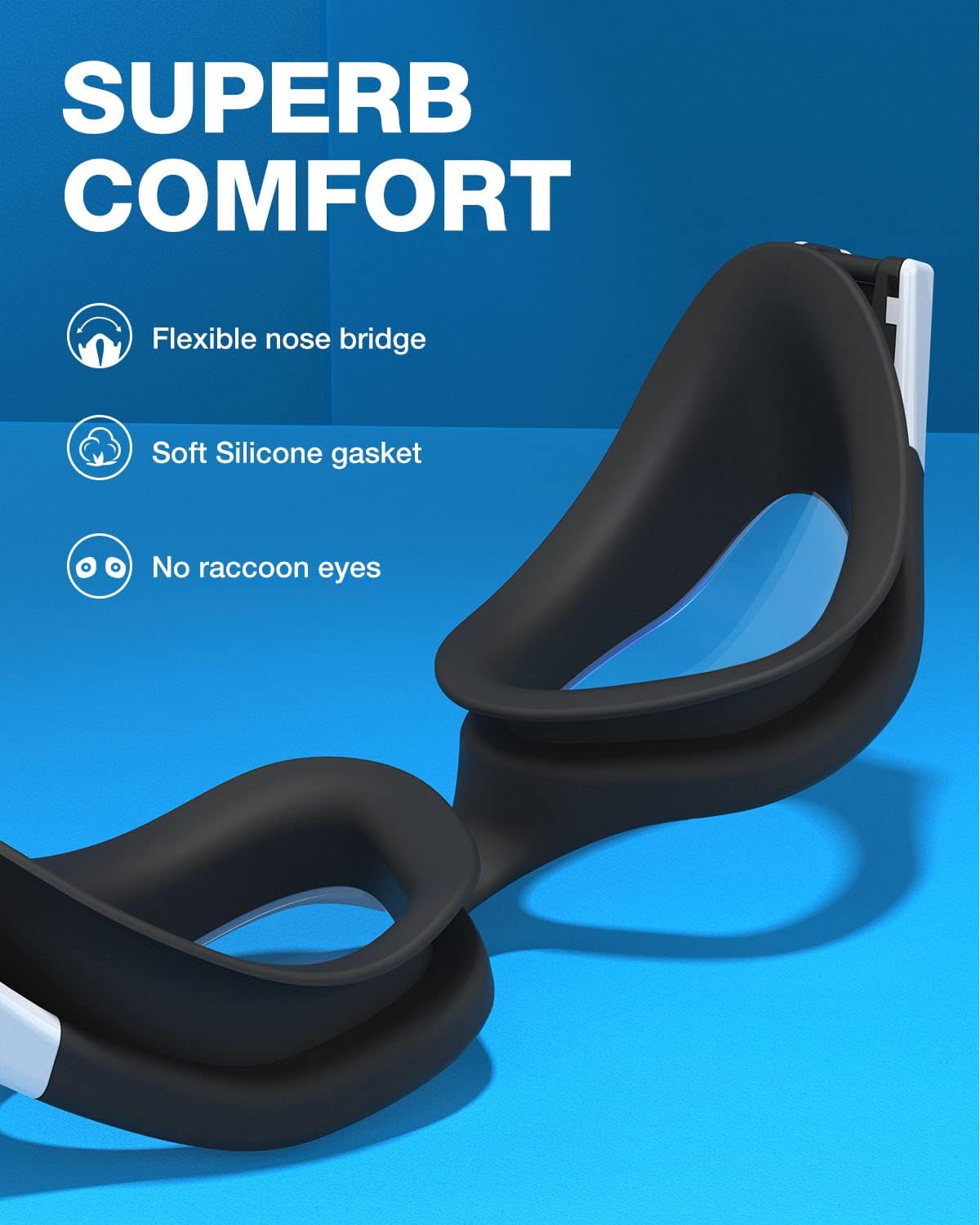 ZIONOR Swim Goggles, Upgraded G1 Polarized Swimming Goggles Anti-Fog for Adult Men Women - Image 4