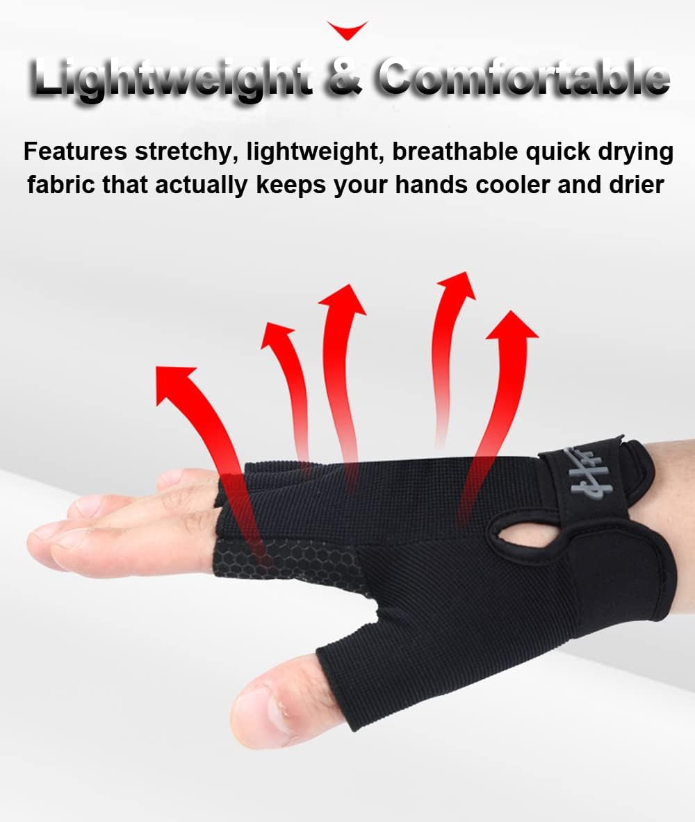 Fingerless Gloves - Multipurpose Water & Sports Gloves for Fishing, Sailing, Rowing, Kayaking & More - Men & Women - Image 4