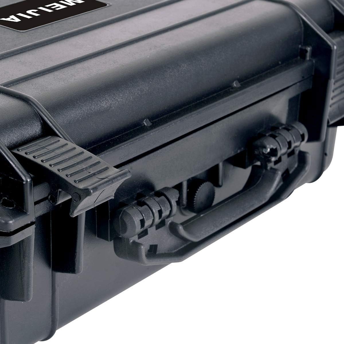 MEIJIA All Weather Portable IP67 Waterproof Protective Case, Hard Camera Case with customizable foam, Perfectly Protection of Camera, Drones,Pistols,Lens,Equipments,Black,18.5 x14.06x6.93inches - Image 7