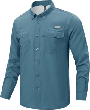 TBMPOY Men’s Long Sleeve Fish...