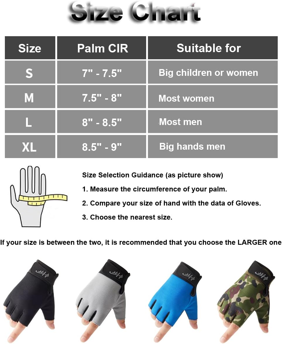 Fingerless Gloves - Multipurpose Water & Sports Gloves for Fishing, Sailing, Rowing, Kayaking & More - Men & Women - Image 7