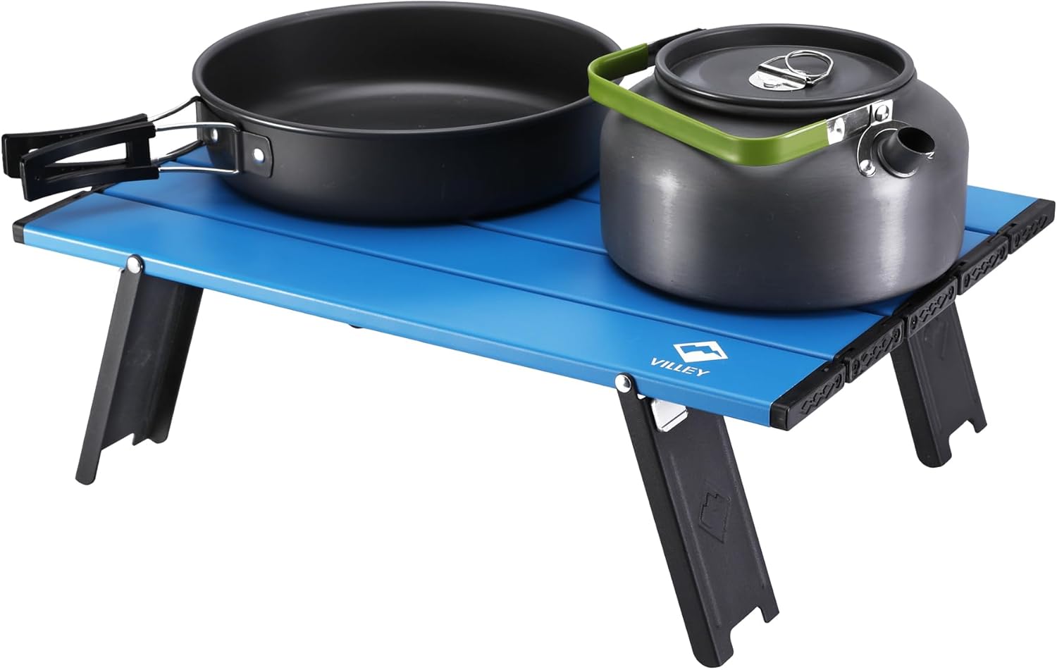 VILLEY Portable Mini Folding Beach Table, Ultralight Aluminum Side Table with Carry Bag for Camping, Picnics, and Outdoor Activities - Image 8