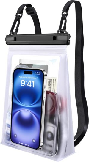Large Waterproof Phone Pouch [with ...