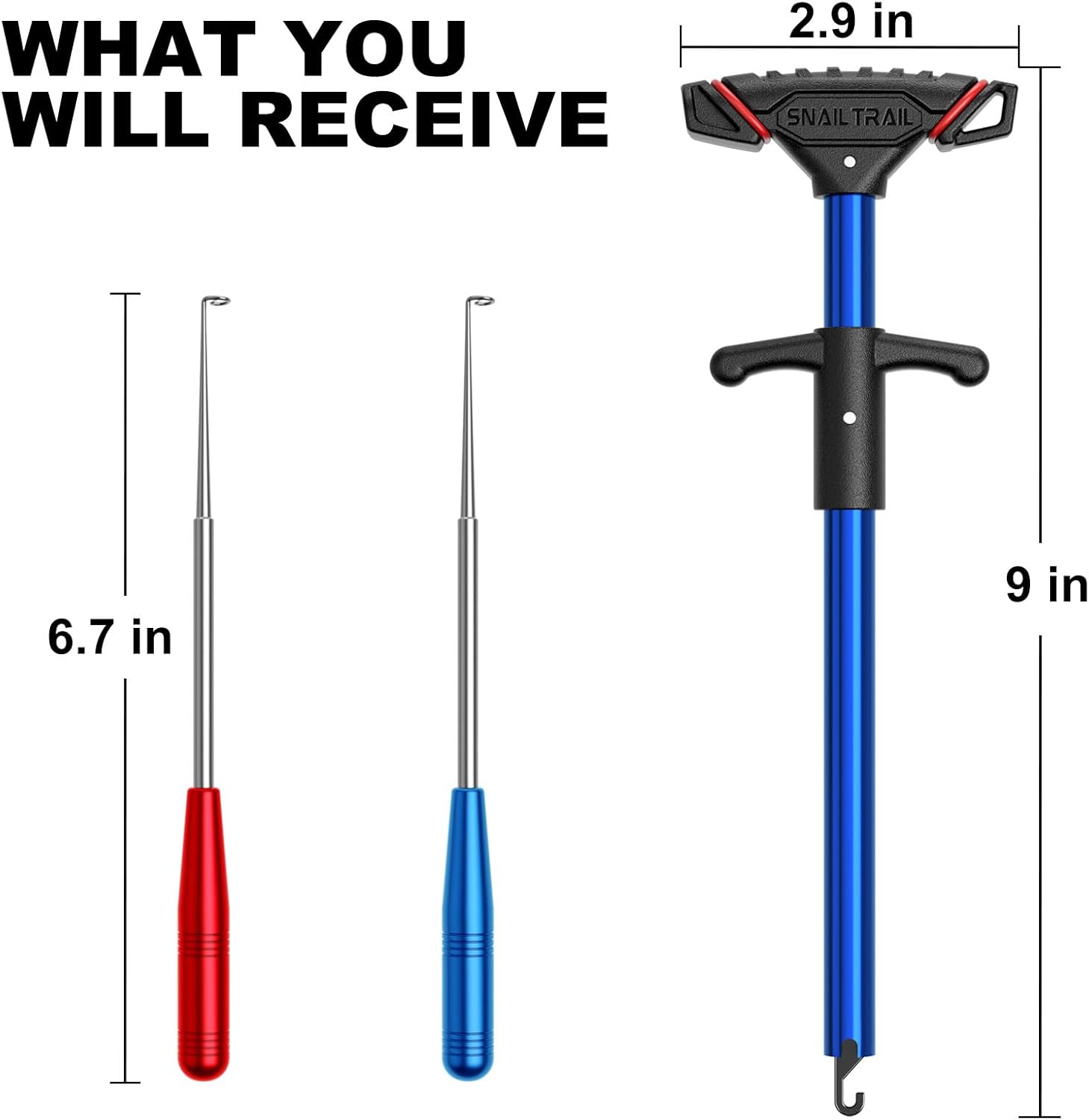 SNAIL TRAIL Fish Hook Remover Tool - Suitable for Most Types of Lures. Fishing Pliers for Fishhook Removal, Saltwater Dehooker Gear, Gifts for Beginners & Pro Fisherman - Image 2