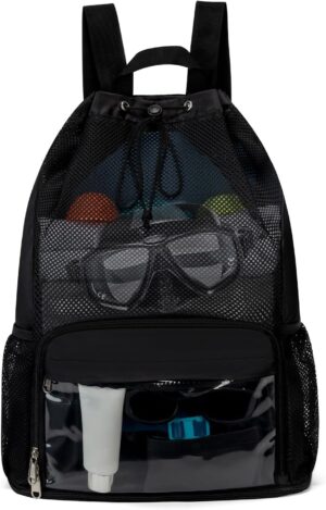 Drawstring Backpack Sandproof Beach...