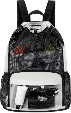 Drawstring Backpack Sandproof Beach...