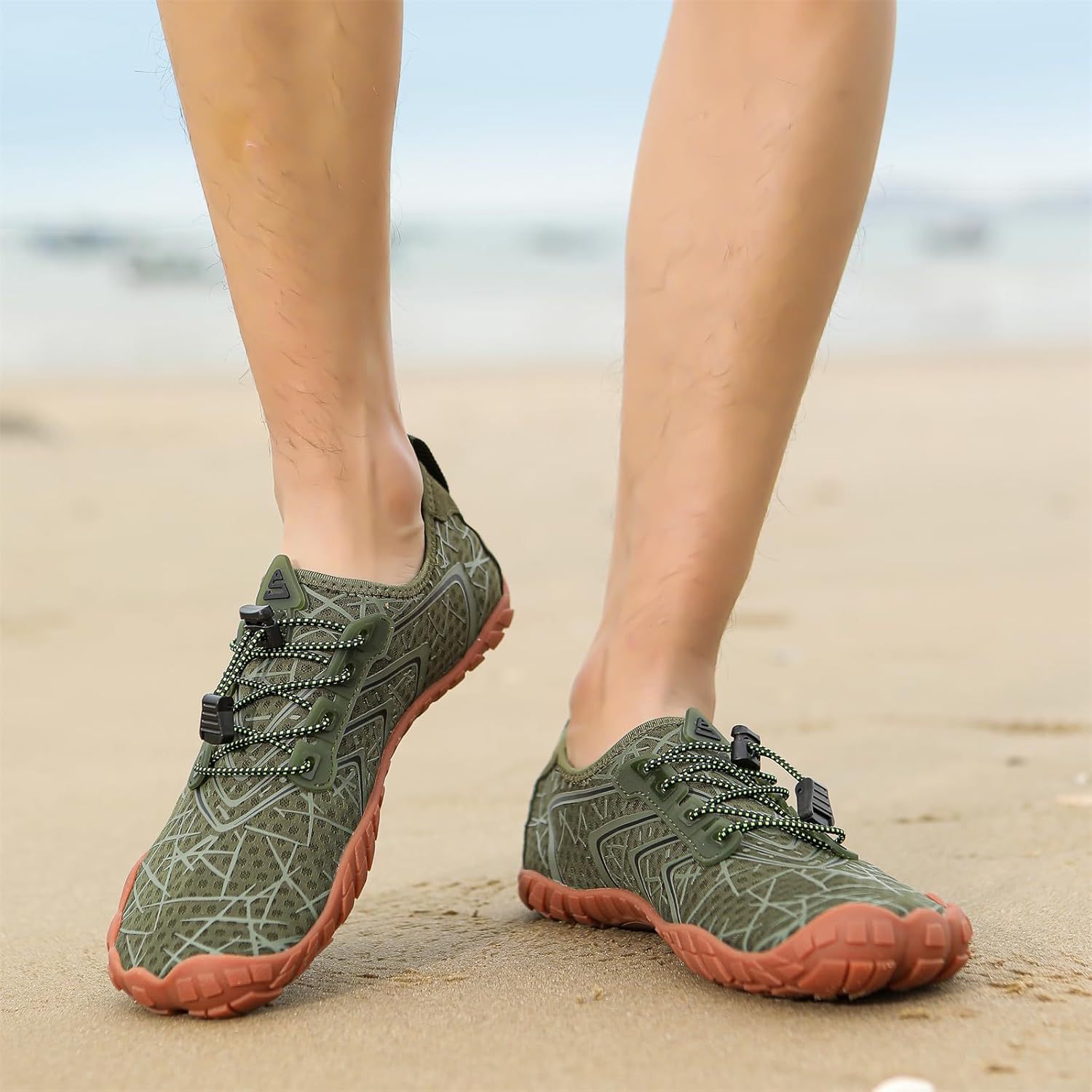 UBFEN Water Shoes Aqua Swim Shoes Mens Womens Beach Sports Quick Dry Barefoot for Boating Fishing Diving Surfing - Image 3