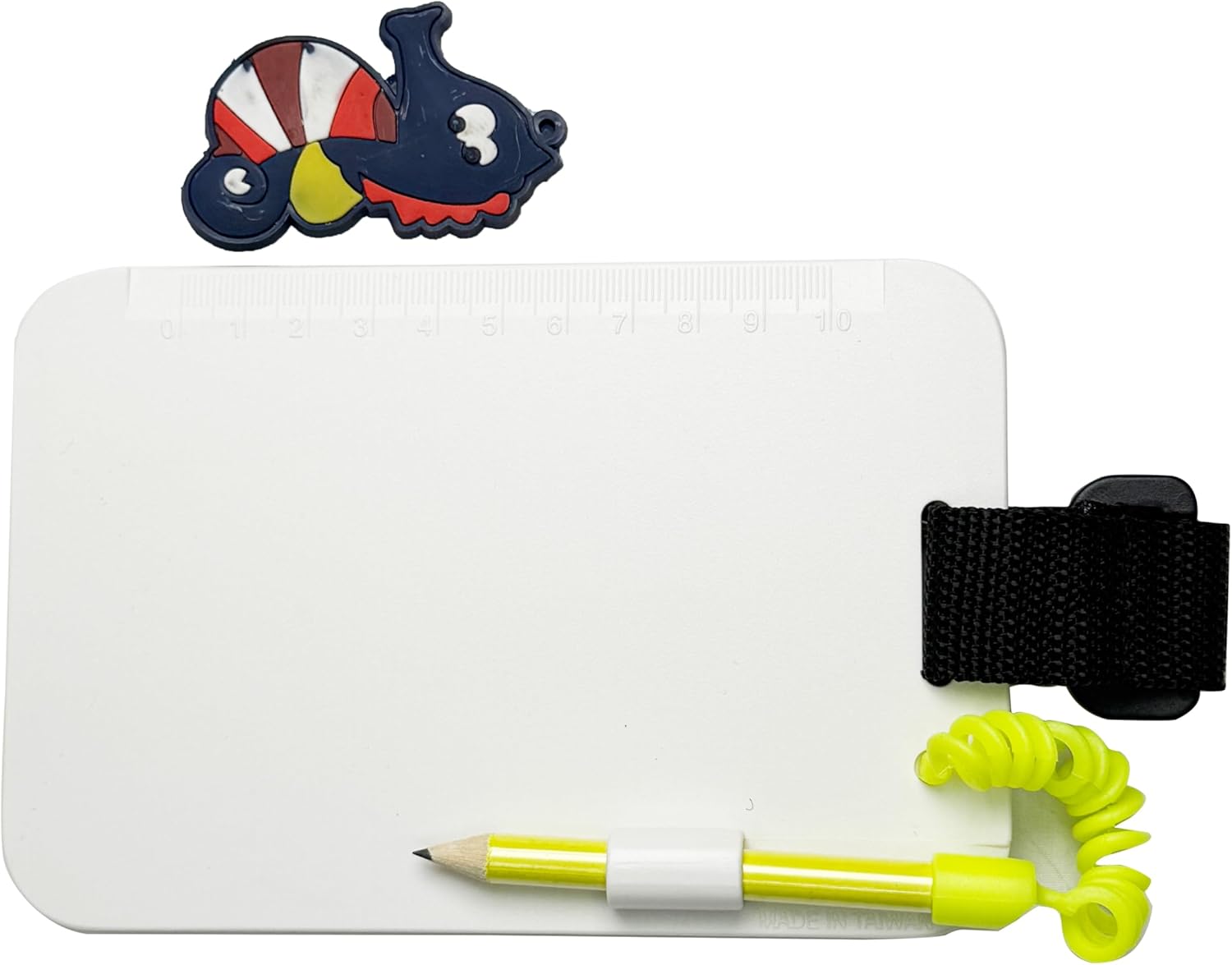 Scuba Choice Dive Slate for Underwater Communication - Durable Writing Surface for Scuba Diving & Snorkeling, Includes Pencil, Clip & Strap - Image 2