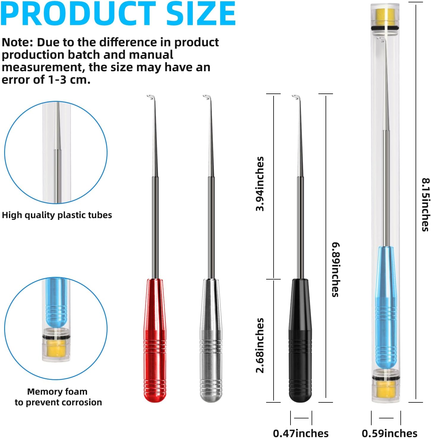 Fish Hook Remover Tool,Fishing Hook Quick Removal Device,Fishing Gear Security Extractor Equipment Kits for Adult,Hook Extractor Accessories Tools with Storage Tube,4Pcs - Image 2