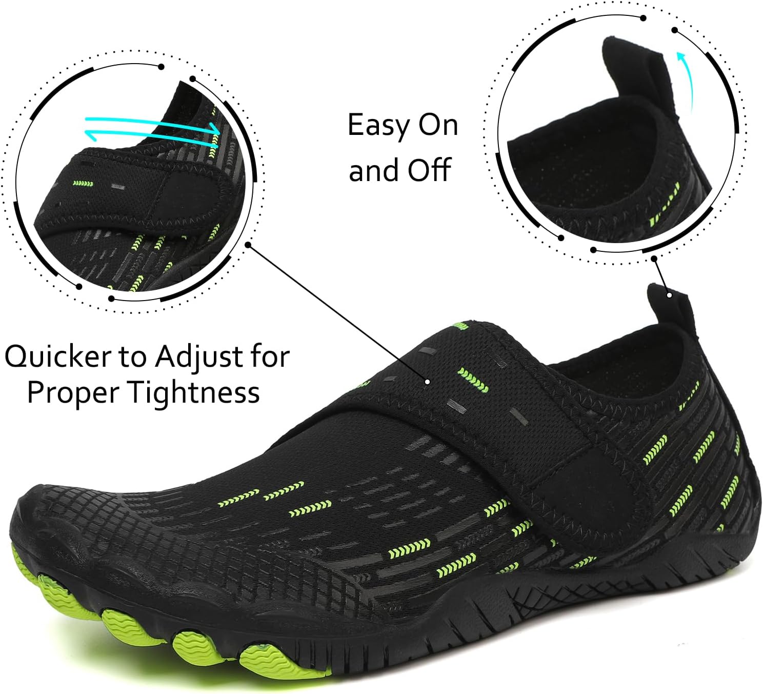 Water Shoes Mens Womens Quick-Dry Barefoot Swim Beach Pool Shoes Aqua Yoga Socks for Hiking Walking Diving Surf Outdoor Water Sports - Image 4