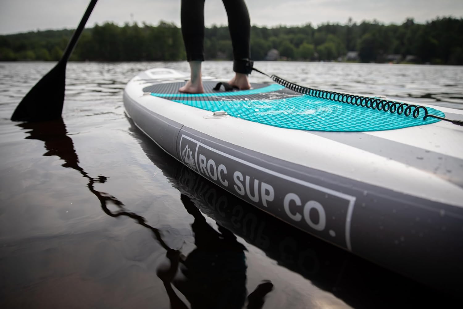 Roc Inflatable Stand Up Paddle Board with Premium SUP Paddle Board Accessories, Wide Stable Design, Non-Slip Comfort Deck for Youth & Adults - Image 7