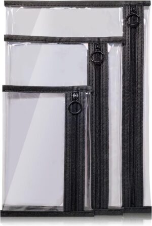 TSA Approved Clear Toiletry Bags, 3...