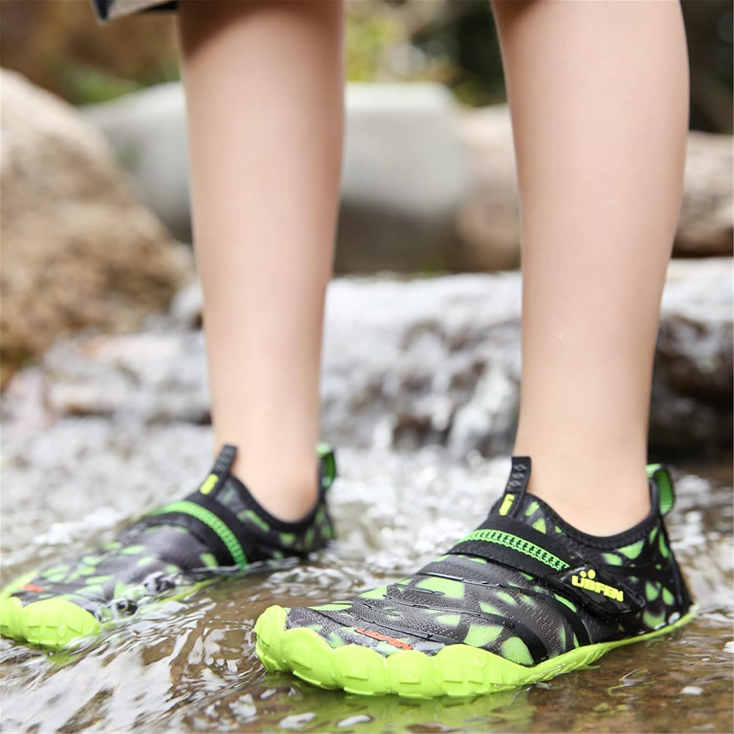 UBFEN Water Shoes for Kids Boys Girls Aqua Socks Barefoot Beach Sports Swim Pool Quick Dry Lightweight Toddler Little Big Kid - Image 2