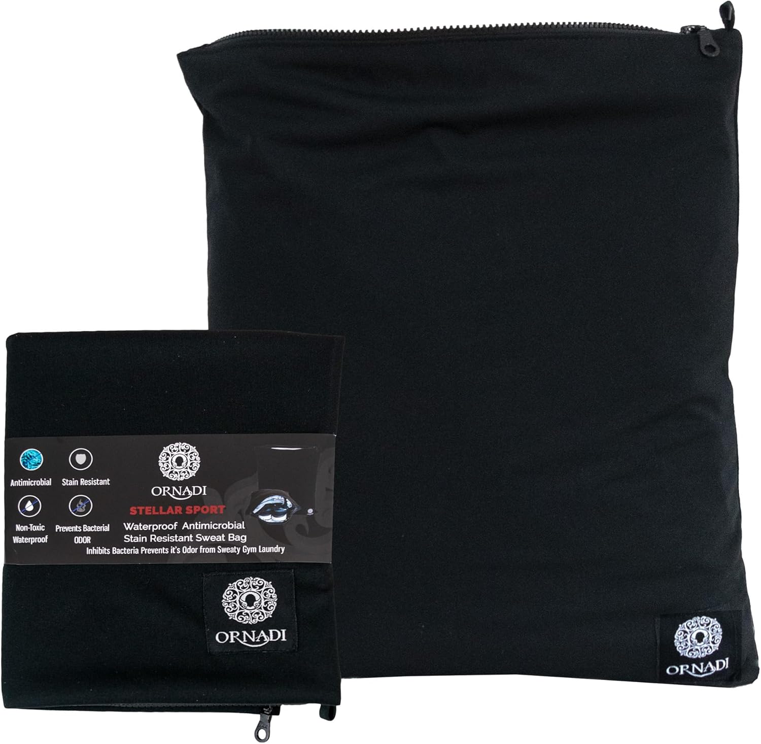 Waterproof Sweaty Clothes Bag Antimicrobial Wet Dry Pouch Inhibits Bacteria & Smelly Odor from Dirty Sport Laundry & Swimsuits for Fresh Gym Bag & Travel Luggage 14.5 X 17 inch Eco Made In USA