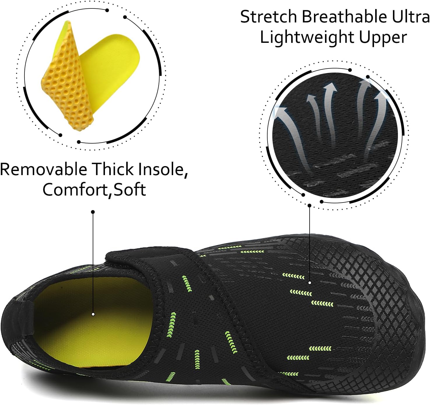 Water Shoes Mens Womens Quick-Dry Barefoot Swim Beach Pool Shoes Aqua Yoga Socks for Hiking Walking Diving Surf Outdoor Water Sports - Image 6