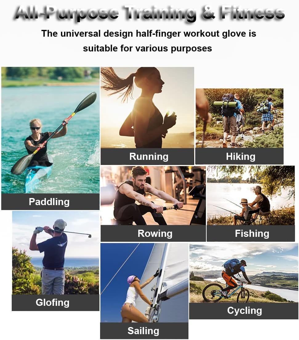 Fingerless Gloves - Multipurpose Water & Sports Gloves for Fishing, Sailing, Rowing, Kayaking & More - Men & Women - Image 6