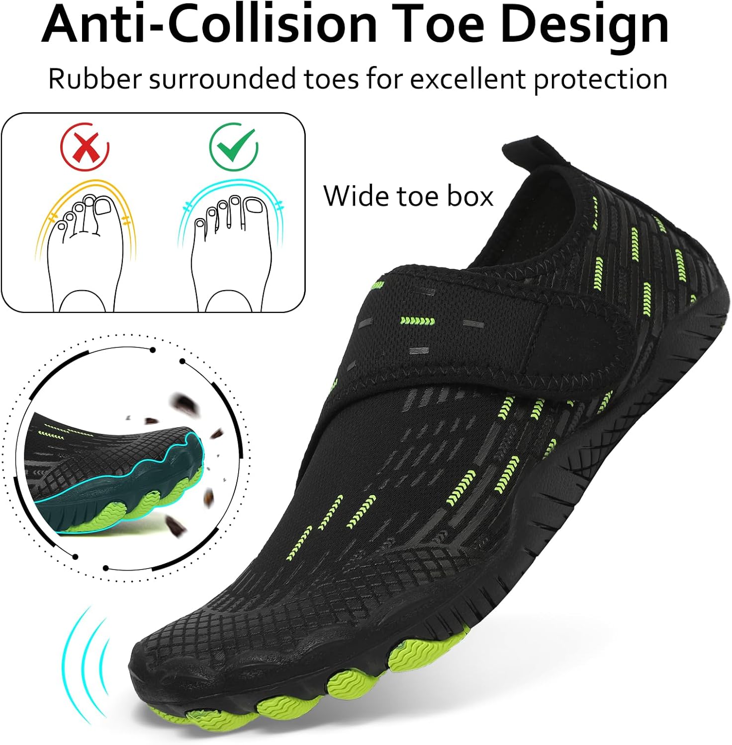 Water Shoes Mens Womens Quick-Dry Barefoot Swim Beach Pool Shoes Aqua Yoga Socks for Hiking Walking Diving Surf Outdoor Water Sports - Image 5