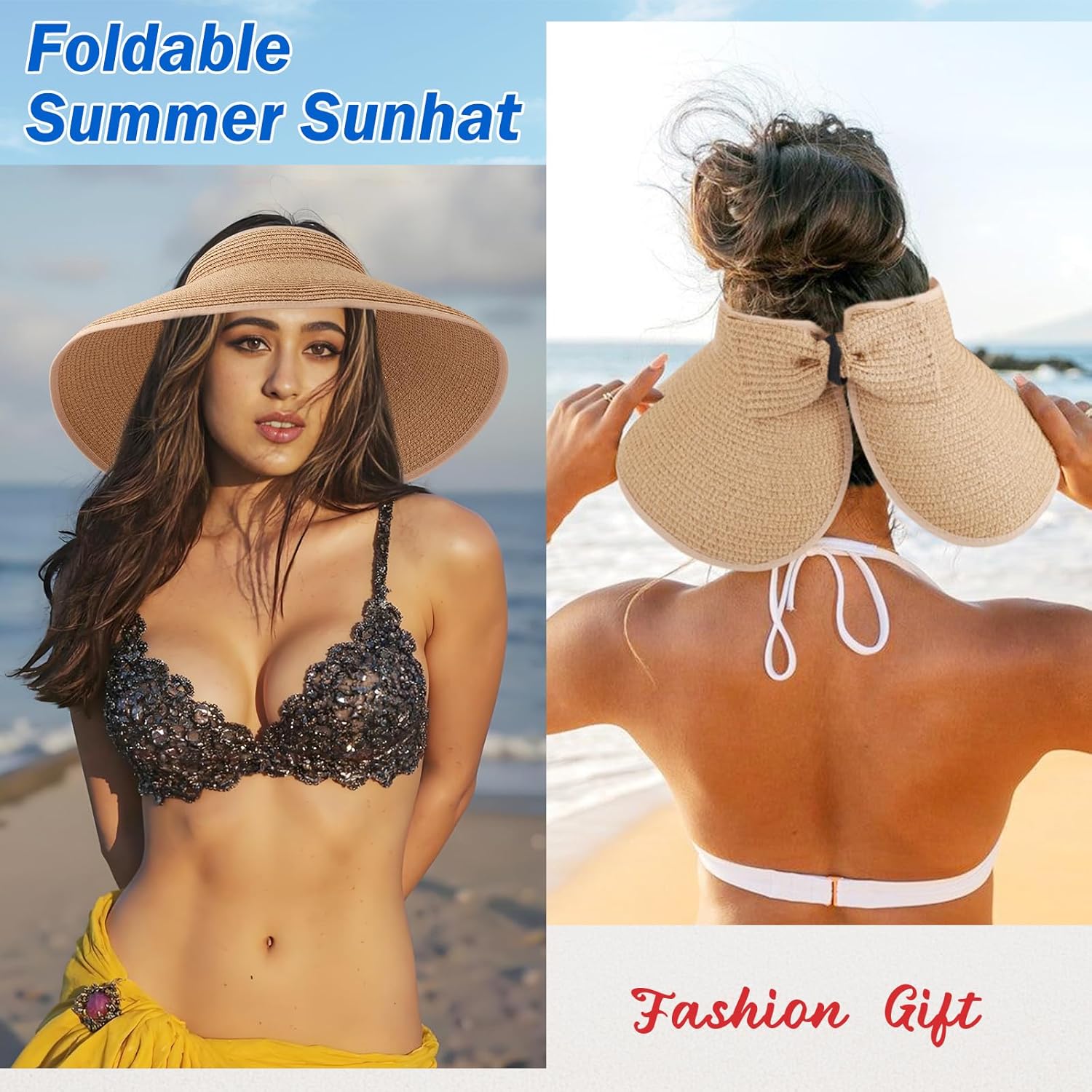 Beach Gifts for Women, Beach Gifts Set for Beach Lovers, Beach Towel Vacation Travel Essentials Birthday Graduation Gift Baskets for Friends Sister Multipurpose Waterproof Travel Tote Bag - Image 7