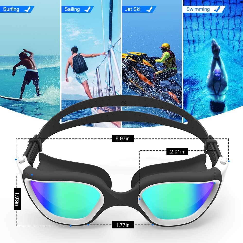 ZIONOR Swim Goggles, Upgraded G1 Polarized Swimming Goggles Anti-Fog for Adult Men Women - Image 8