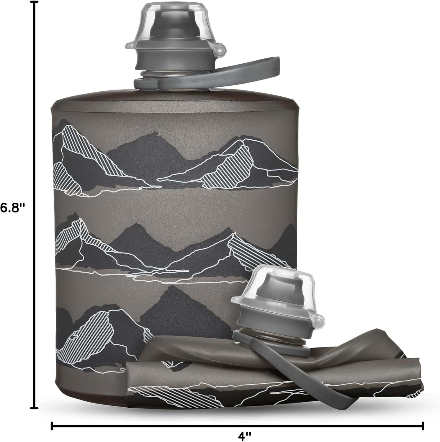 HydraPak Stow Collapsible Water Bottle – 350ml, 500ml, 1L – Ultralight, Leak-Proof, BPA-Free, Filter Compatible Travel & Hiking Flask - Image 7