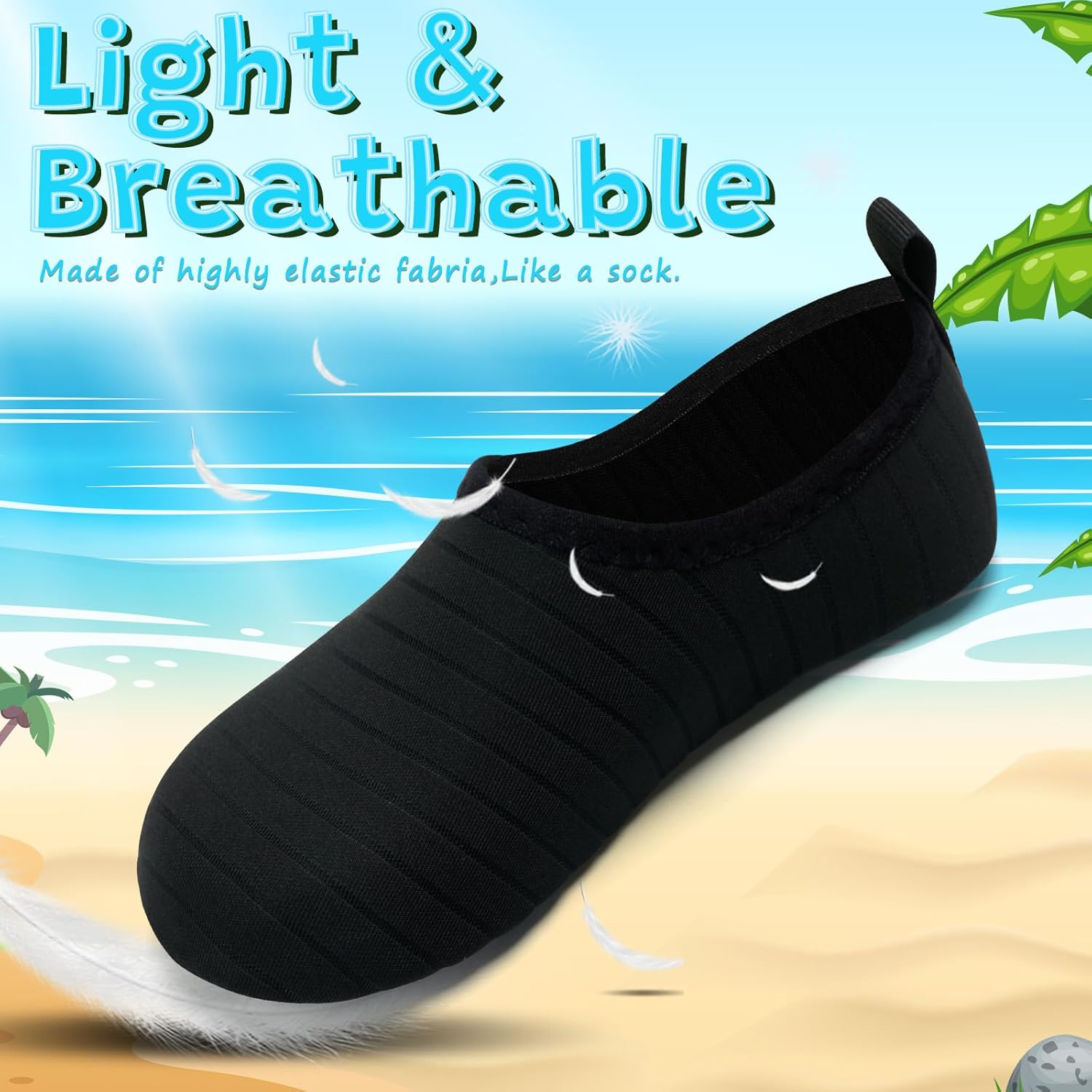 VIFUUR Kids Water Shoes Girls Boys Quick Dry Aqua Socks for Beach Swim Outdoor Sports - Image 3