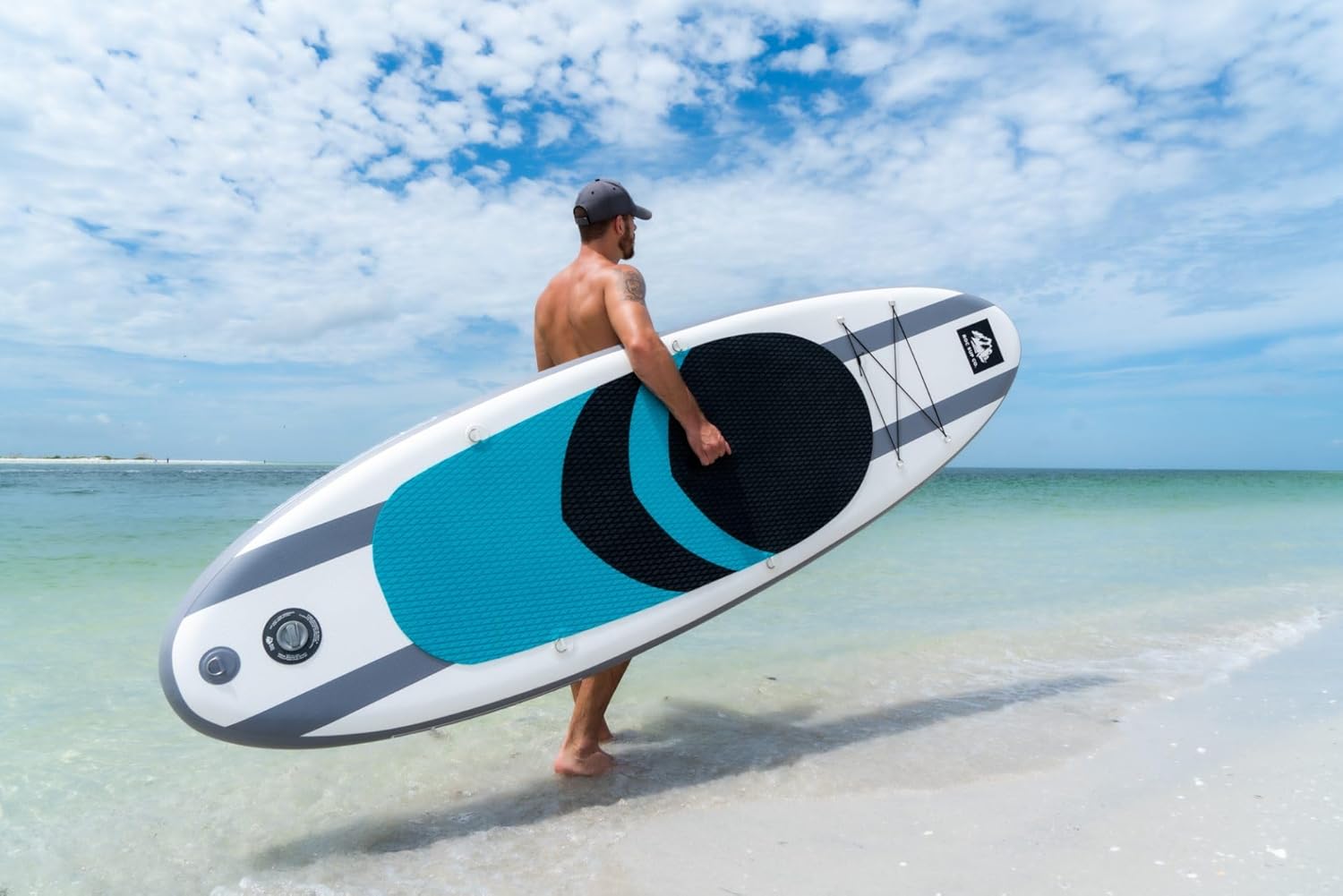 Roc Inflatable Stand Up Paddle Board with Premium SUP Paddle Board Accessories, Wide Stable Design, Non-Slip Comfort Deck for Youth & Adults - Image 5