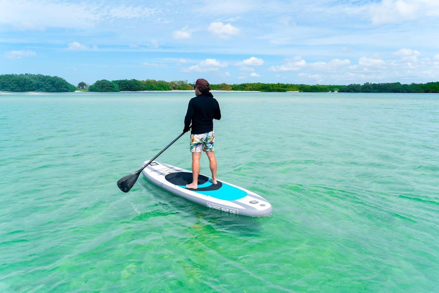 Roc Inflatable Stand Up Paddle Board with Premium SUP Paddle Board Accessories, Wide Stable Design, Non-Slip Comfort Deck for Youth & Adults - Image 6