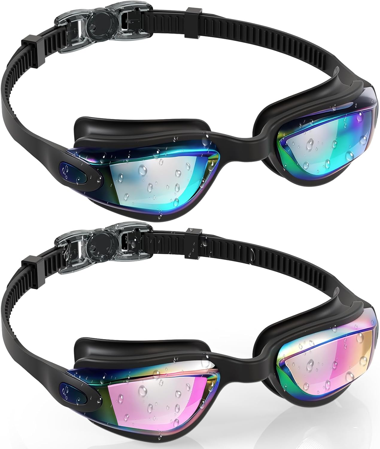 Aegend Swim Goggles for Kids Youth 3-14 Anti-Fog Anti-UV Comfort Fit Goggles for Swimming