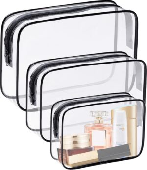 3 Pack Clear Cosmetic Bag, Waterpro...