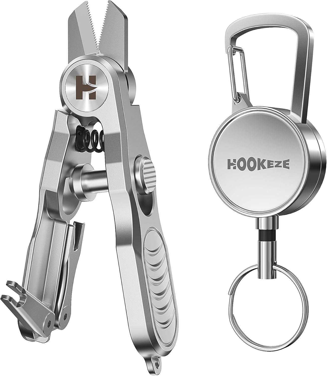 HOOK-EZE Fishing Line Cutter, Fly Fishing Nippers with Retractors and Knot Tying Tool Accessories, Stainless Steel Braided Line Scissors Clippers for Mono and Fluoro Lines - Image 8