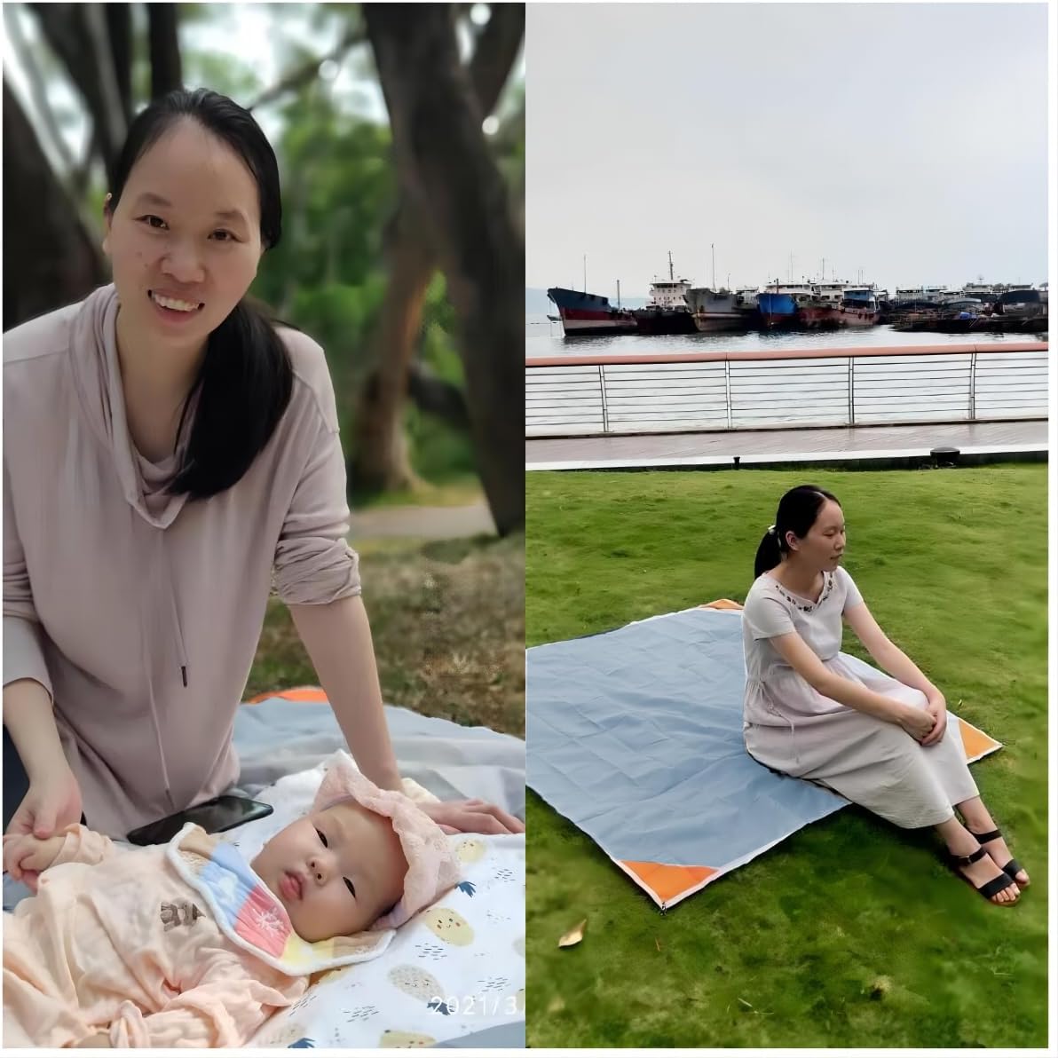 Orga'Neat Pocket Picnic Blanket, Sandproof Lightweight Pocket Camping Tarp, 55″x 60″ Foldable & Fits into Small Bag, Water Resistant Washable Quick Dry Compact Beach Mat for Outdoor Recreation - Image 5