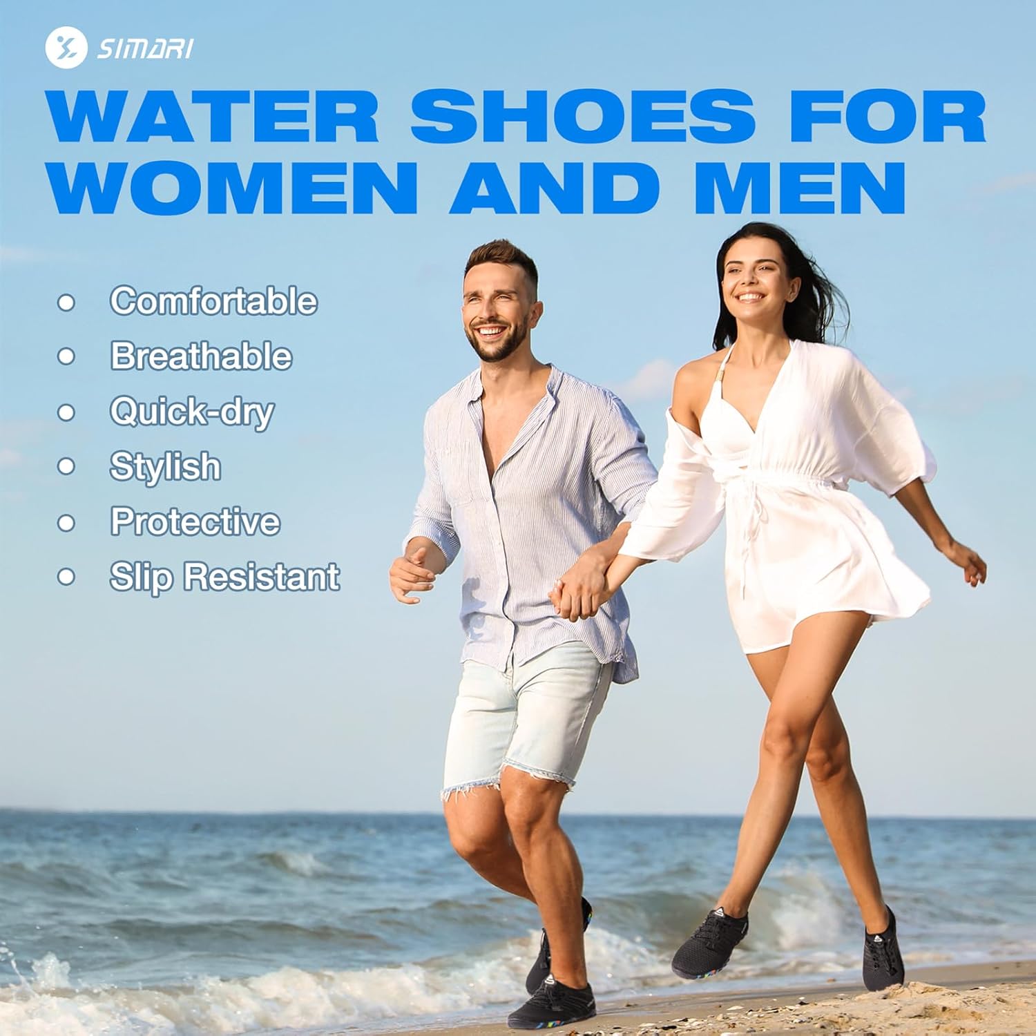 SIMARI Water Shoes for Women Men - Barefoot Quick-Dry Aqua Socks | Lightweight Swim Shoes for Surfing, Swimming, Beach Sports, Kayaking, Diving | Non-Slip Design - Image 7