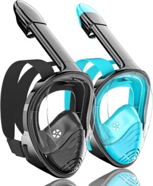 QingSong Full Face Snorkel Mask for...