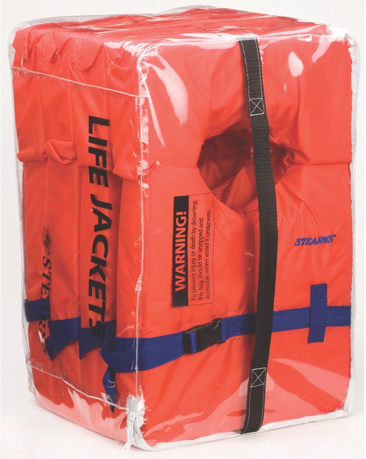 Stearns 4-Pack of PFD Life Vests, USCG-Approved Type II Life Jackets, Universal Size, Flotation Vests for Boat & Swim Safety - Image 3