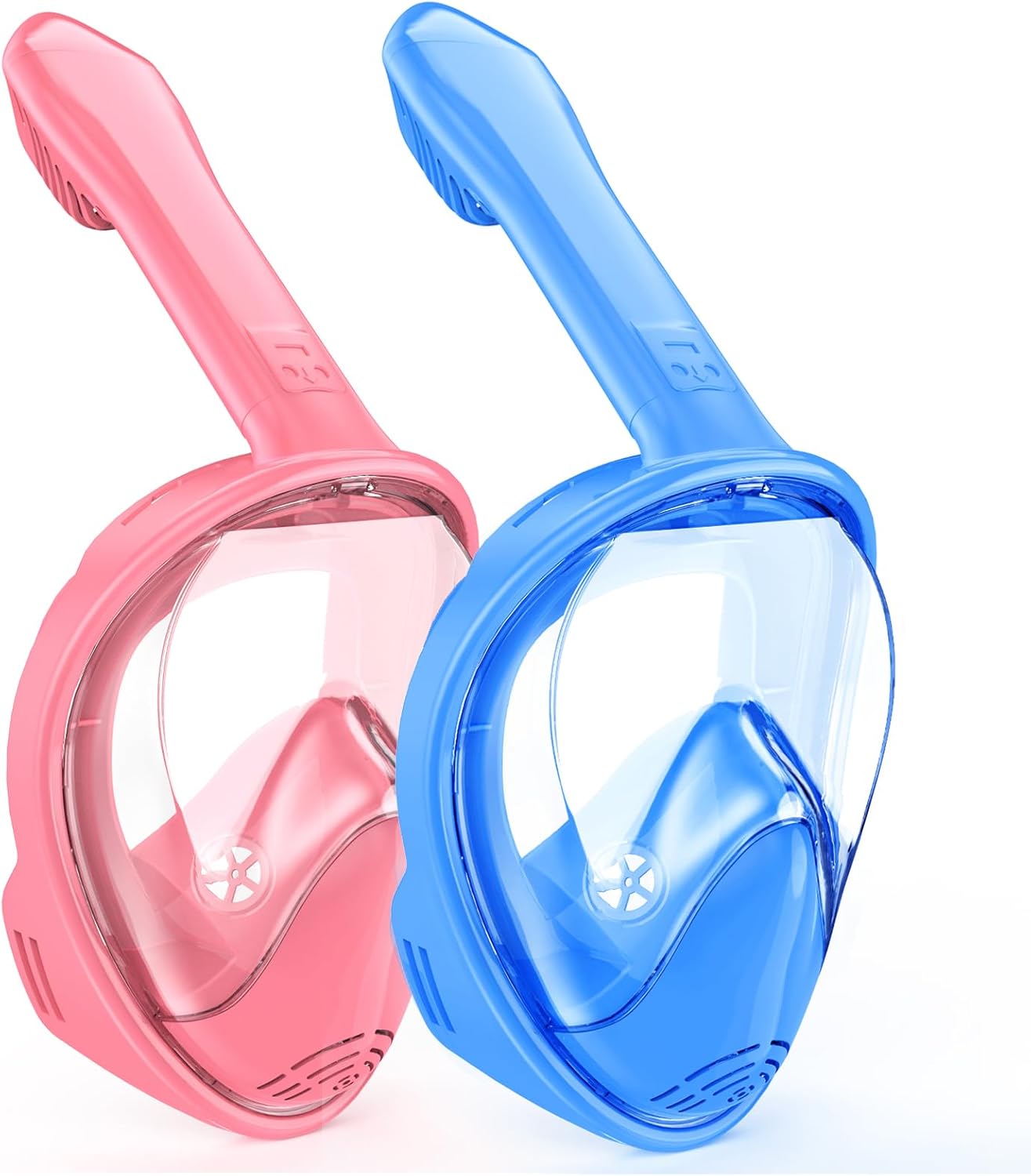 Kids Snorkel Mask Full Face, Snorkeling Gear for Kids 2-14 with Camera Mount, 180 Degree Panoramic View Snorkeling Set Anti-Fog Anti-Leak